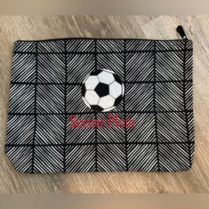 Thirty-One Soccer Mom Large Zipper Pouch
